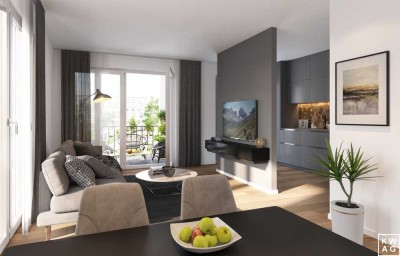 Moderne 3-Zimmer-Wohnung mit Süd-West Balkon
