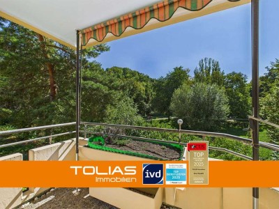 Wohnen mit Blick ins Grüne: ruhige 3,5-Zimmer-Wohnung in Stadtnähe mit großem Gestaltungspotenzial