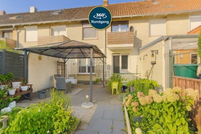 TOP GEPFLEGTES REIHENHAUS IN ZENTRALER LAGE, TERRASSE MIT SÜDAUSRICHTUNG, GARTEN UND GARAGE