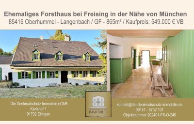 Ehemaliges Forsthaus bei Freising in der Nähe von München