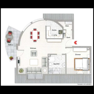 Helle Dachgeschosswohnung mit Traum-Ausblick & Tiefgarage in Kümmersbruck
