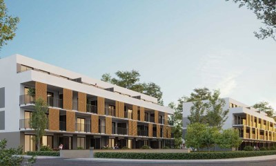 Exklusive 3-Zimmer Neubauwohnung mit Balkon, Energieeffizienz KfW 55 in Hanau-Wolfgang