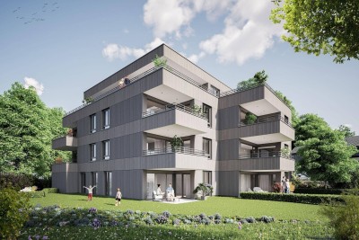 Sehr helles und sonniges Appartement mit großer süd-ost-seitiger Terrasse im 2.OG - Bezug Sommer 2026!