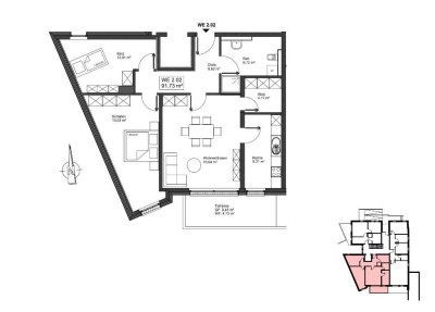 Leben und Wohnen im Burgpalais Mayen - Whg. Nr. 2.02