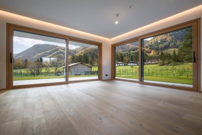 Neubauwohnung mit Garten und Kamin