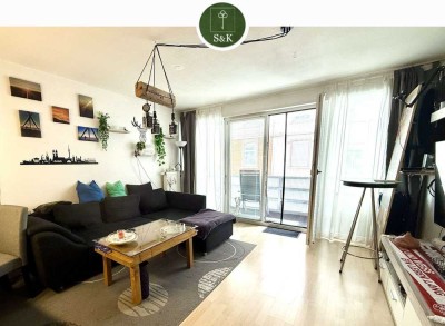 Attraktive 2-Zimmer-Wohnung mit Balkon und Tiefgaragenstellplatz zentral in Offenburg