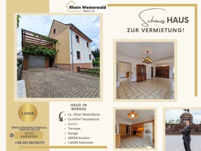 Ihr neues Zuhause in Wirges – Stilvolles Einfamilienhaus mit großem Garten zur Miete
