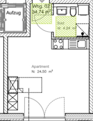 Barrierearme 1-Zimmer-EG-Wohnung in Süderbrarup