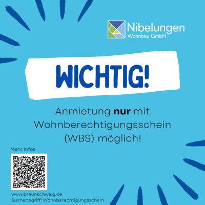 Saalestr. 6, 4 L - Gut geschnittene 2 Zimmer Wohnung mit Tageslichtbad und Loggia! Nur mit WBS!!