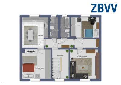 Familienfreundlich wohnen auf zwei Etagen!!