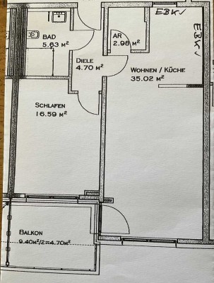 Barrierefreie 2- Zimmer Wohnung mit Balkon in Hildesheims Innenstadt