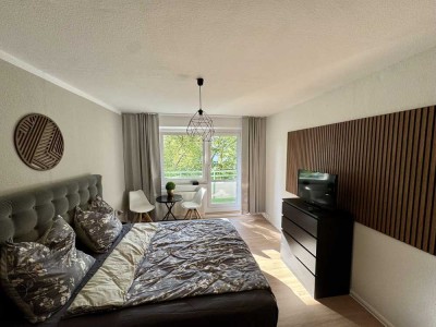 Charmante Vollmöblierte 1-Zimmer Wohnung im 3. OG mit Balkon in Potsdam Waldstadt II