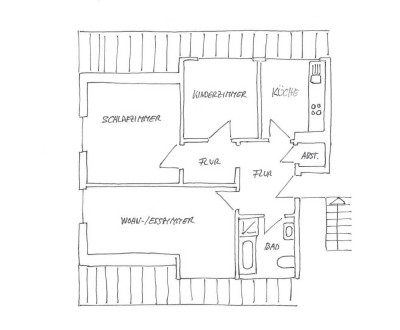 Renovierte 3 Zimmer - Dachgeschosswohnung in Nottuln-Appelhülsen