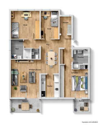 Flexible Wohnlösung: Große Wohnung oder zwei separate Einheiten . Sofort bezugsfrei