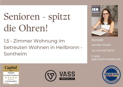 *1,5-Zimmer-Wohnung im betreuten Wohnen*