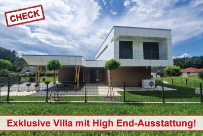 Perfekte Ruhelage! Hochwertige Designvilla mit Salzwasserpool am Gedersberg!