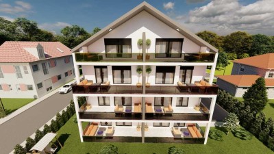 Eislingen Neubau exklusive 2 ZKnB mit Balkon und TG