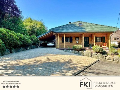 **schönes & effizientes Blockhaus in ruhiger Lage von Alsdorf am Rande des Westerwaldes**