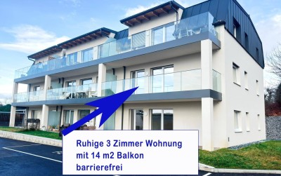 3 Zimmer Wohnung ruhig und zentral, Erstbezug, traumhafte Wohnanlage