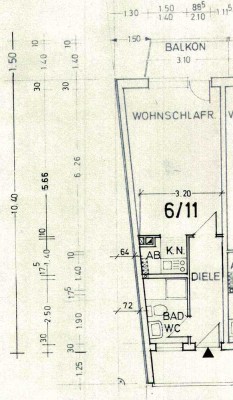 Charmante 1,5-Zimmer Wohnung, frisch saniert, in Aasee nähe