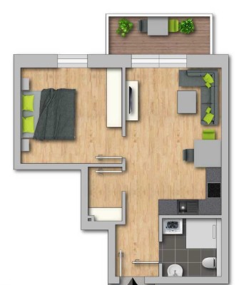 Erstbezug: 2-Zi.-Gartenwohnung im KfW 40 Neubau Rheinberg-Budberg mit gehobener Innenausstattung