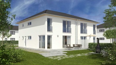 moderne Doppelhaushälfte mit Aussicht
