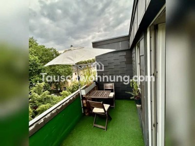 Tauschwohnung: Perfektes single apartment mit dachterasse und separater küche