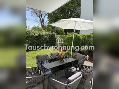 Tauschwohnung: Tausche moderne 2 Zimmer Wohnung mit Garten gegen 3 Zimmer