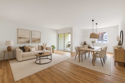 Feine Architektur & helle Räume – 2-Zimmer-Wohnung mit Loggia