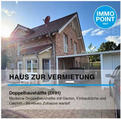 Moderne Doppelhaushälfte mit Garten, Einbauküche und  Carport – Ihr neues Zuhause wartet!