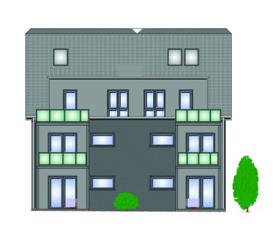 Neubau! Barrierefreie Wohnung m. Balkon in bevorzugter Lage in Oberhausen - Sterkrade WE4 neu