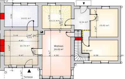 Erstbezug nach Sanierung. Schöne 3-Zimmer-Wohnung mit Balkon in Gnoien.