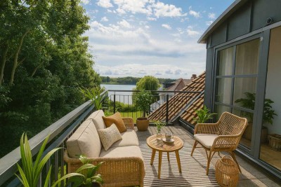Maisonette mit herrlichem Blick auf den Ruppiner See