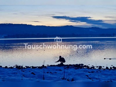 Tauschwohnung: Südbalkon und Parkett im DG am Bodensee