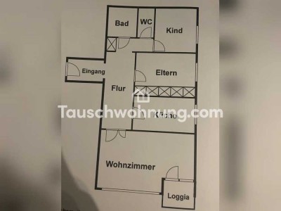 Tauschwohnung: Wohnung mit Alpenblick in Neuried gegen Zentrale 2 Zimme