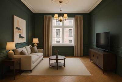 Stilvolle Beletage mit klassischem Charme und modernem Wohnkomfort 
im Herzen von Frankfurt