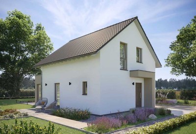 Jetz Bauen. Jetzt Sparen. Einfamilienhaus mit PV Anlage und Speicher