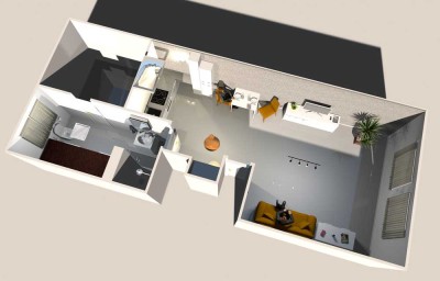 1 Zimmer-Apartment - möbliert - (10 Min. entfernt von Pasing/Laimer Platz/Großhadern)