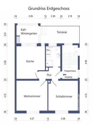 Frisch sanierte Erdgeschosswohnung 2ZKB + Terrasse + Kaltwintergarten in MA-Seckenheim zu vermieten