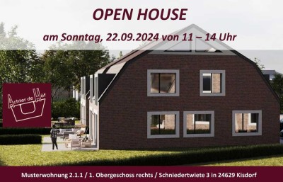 Achter de Höf: 3. BA -  KfW-55-Neubau  mit 131 m² Wfl., 5 Zimmern und SW-Garten! inkl. aller BNK