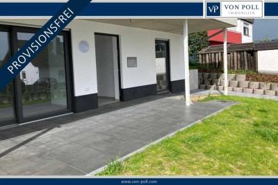 Barrierefreie Erdgeschosswohnung mit moderner Ausstattung und Terrasse.