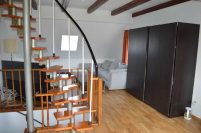 Haus ist im Norden Berlin-Heilgensee, 13503 Berlin,  MÖBLIERTES 1-ZIMMER-DACHGESCHOSS-APARTMENT MIT