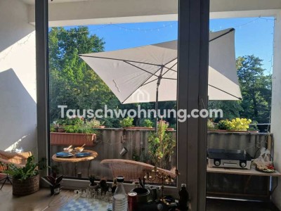 Tauschwohnung: 75 m², Balkon und Blick ins Grüne – Suche Gartenwohnung