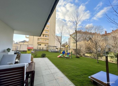 GEIDORF: Sonnige Gartenwohnung mit 2 Schlafzimmer + Tiefgarage - bis 2027 vermietet