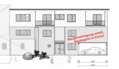 Exklusive Neubau-Penthouse-Wohnung, Bedburg-Hau, 5km bis Kleve, Einzug Sommer 2026, eigene PV-Anlage