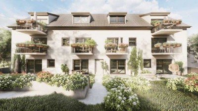 Moderne 2 ZKB Maisonettenwohnung mit Dachterrasse und Carport WE14