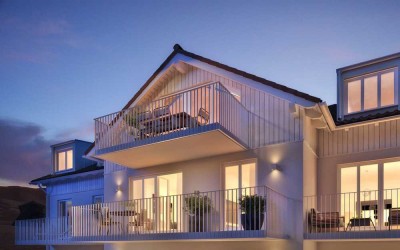 Lichtdurchflutete Neubau-DG-Wohnung mit Blick ins Grüne und zwei Balkonen