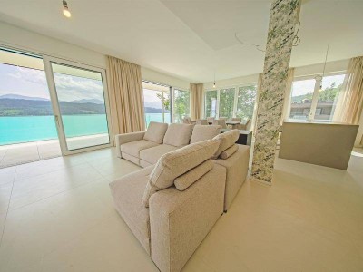 Großzügige Luxuswohnung mit privatem Seezugang am Wörthersee