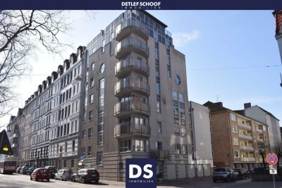 Junge moderne 3-Zimmer-Citywohnung mit Fahrstuhl und Balkon im 2.Obergeschoss