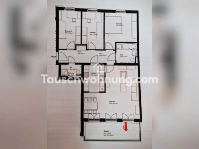 Tauschwohnung: Tausche 4 Zi. 99qm gegen 3 Zi.
